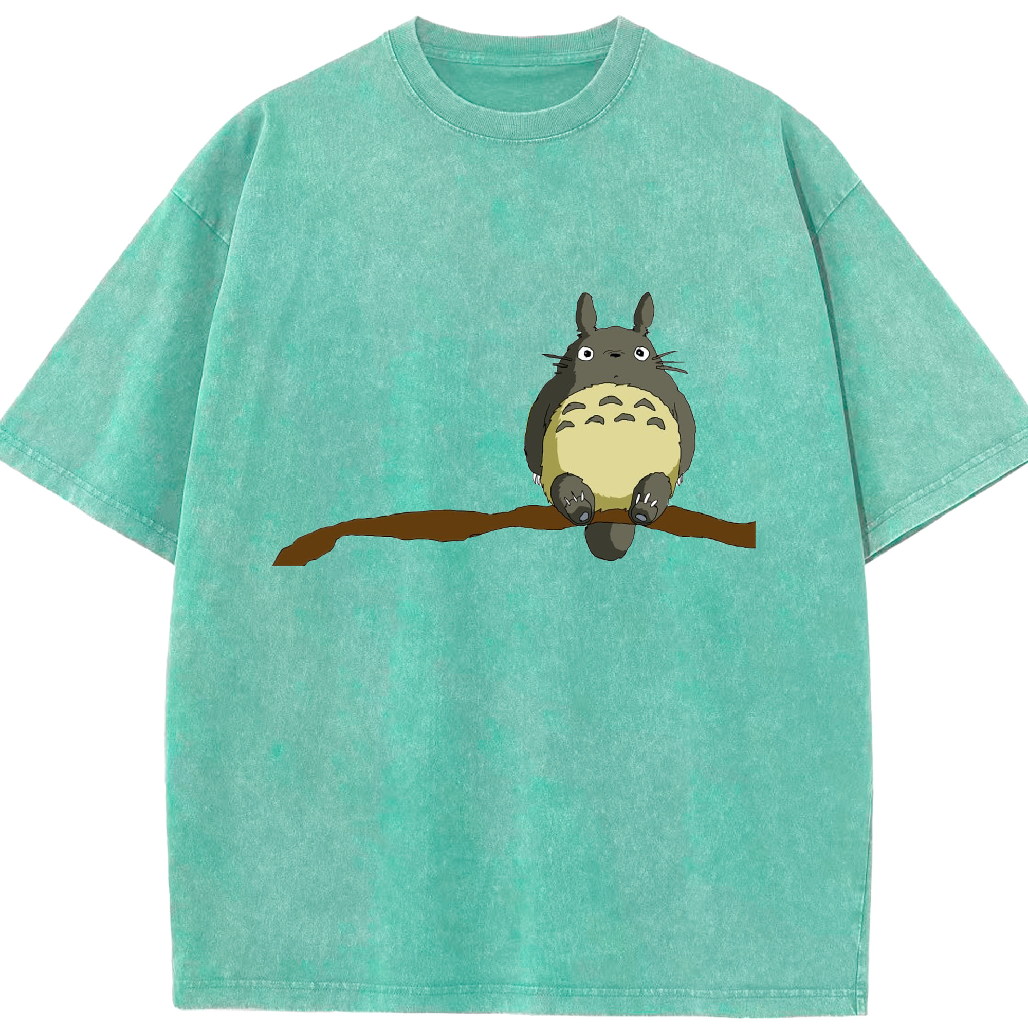 （画像用） となりのトトロ 草壁メイ 草壁サツキ My Neighbor Totoro Satsuki Kusakabe Mei Kusakabe 綿100% ヴィンテージ風 半袖Tシャツ（フロントプリント）